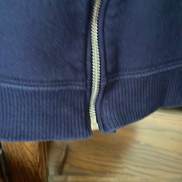 Cheetah Dark Blue Zip Up Hooded Sweatshirt - Women’s Large - Picture 9 of 9